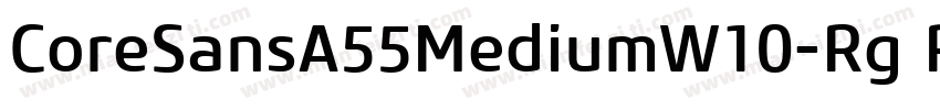CoreSansA55MediumW10-Rg Regula字体转换